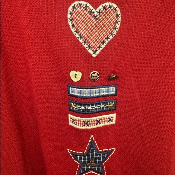 Koret Red Short Sleeve Tee with Decorative Design - Picture 2 of 4